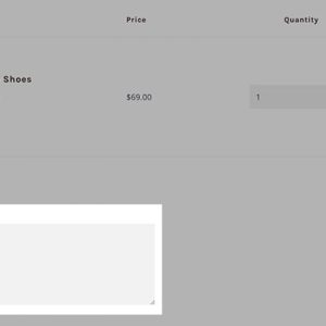 Add order notes on cart page