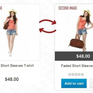 Add hover effect for product image to show the second image