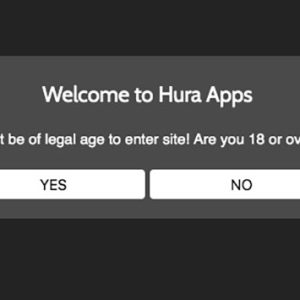 Creating an age verification popup