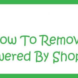 Remove "Powered by" text