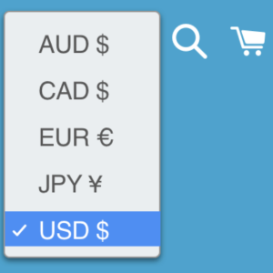 Add currency selector
