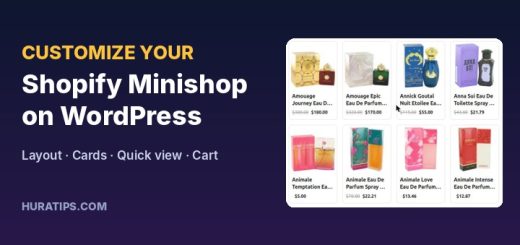Customize a Shopify minishop on WordPress